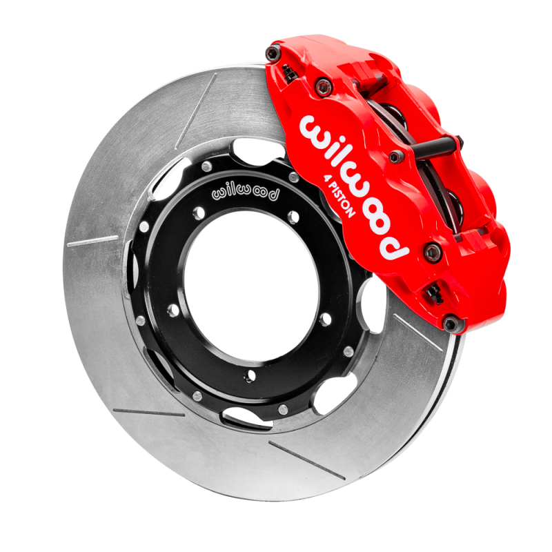 Wilwood 69-89 Porsche 911 Front Superlite Brake Kit 3.5in MT Slotted Face - Red - 140-16947-R