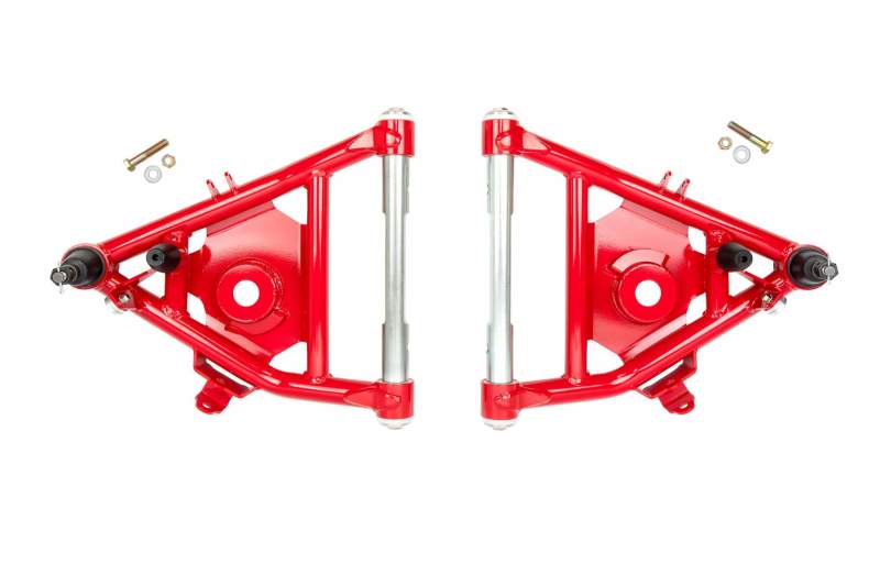 UMI Performance 73-87 GM C10 Street Performance Lower Control Arms - Red - 6432-R