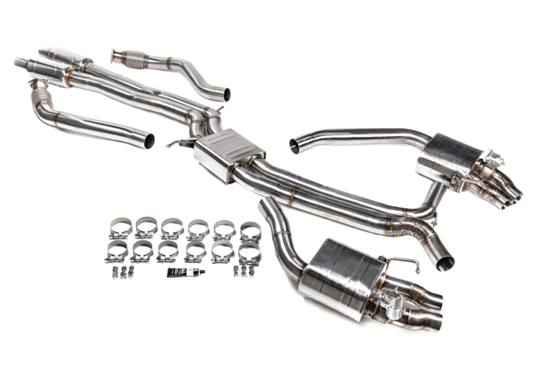 VR Performance Audi RS7/RS6 Stainless Valvetronic Exhaust System with Carbon Tips - VR-RS7C7-170S