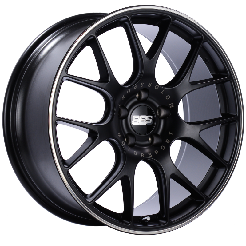 BBS CH-R 20x9 5x120 ET29 Satin Black Polished Rim Protector Wheel -82mm PFS/Clip Required - CH113BPO