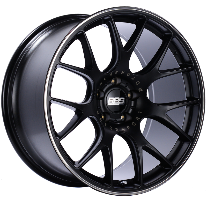 BBS CH-R 20x10.5 5x114.3 ET24 CB66 Satin Black Polished Rim Protector Wheel - CH125BPO