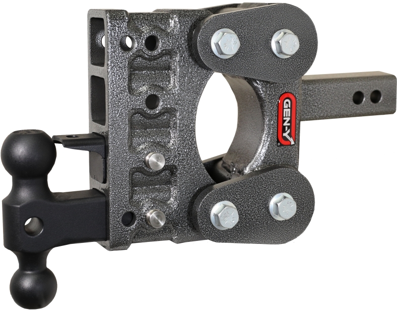 Gen-Y The Boss Torsion-Flex 2in Shank 5in Drop 10K Hitch w/GH-031 Dual-Ball/GH-032 Pintle Lock - GH-1024