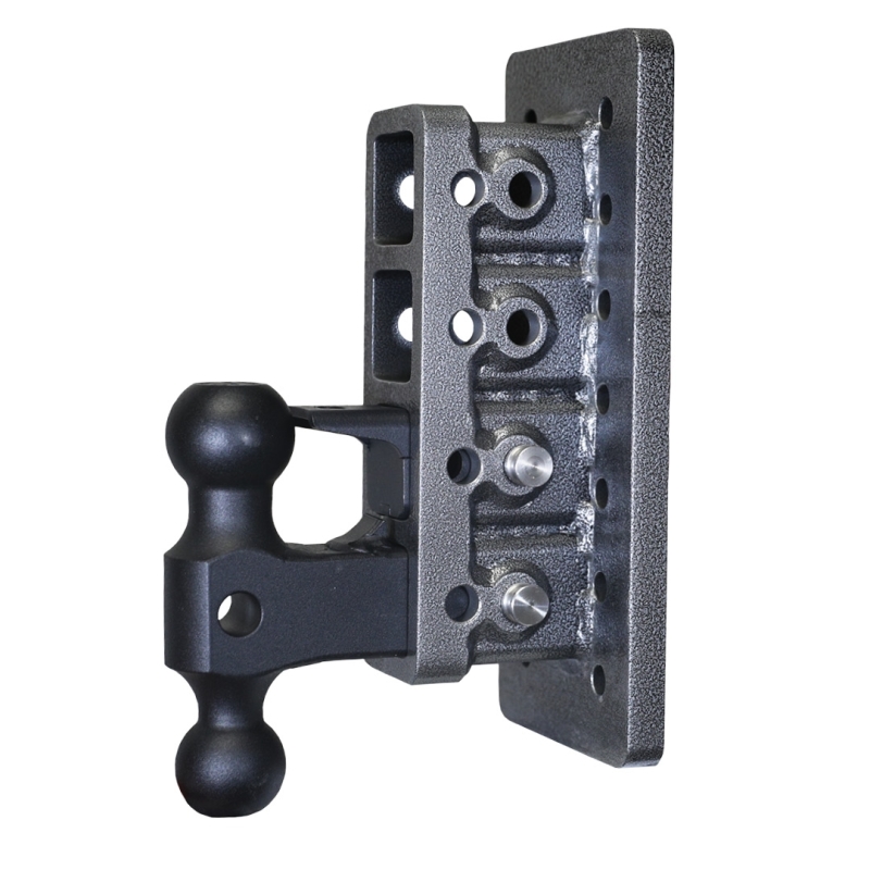 Gen-Y Mega Duty 2in Bolt-On 7.5in Drop 2K TW 16K Hitch w/GH-051 Dual-Ball/GH-032 Pintle Lock - GH-124