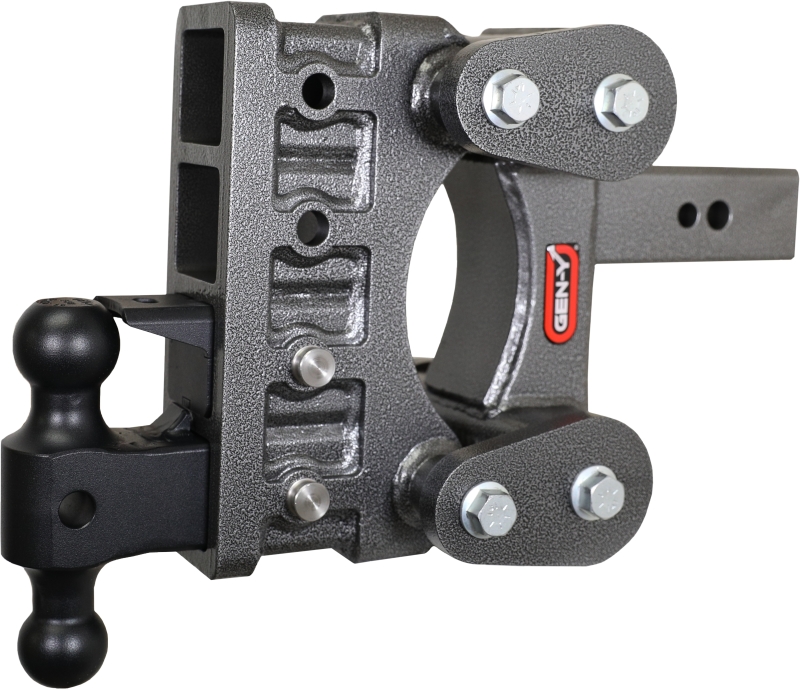 Gen-Y The Boss Torsion-Flex 2.5in Shank 6in Drop 3500lb Hitch w/GH-0161 Dual-Ball/Pintle Lock - GH-2124