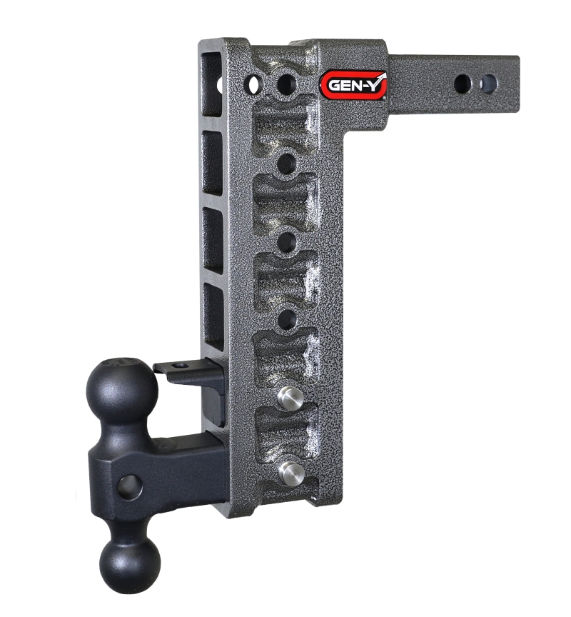 Gen-Y Mega Duty 2in Shank 12.5in Drop 10K Hitch w/GH-031 Dual-Ball/GH-032 Pintle Lock - GH-326