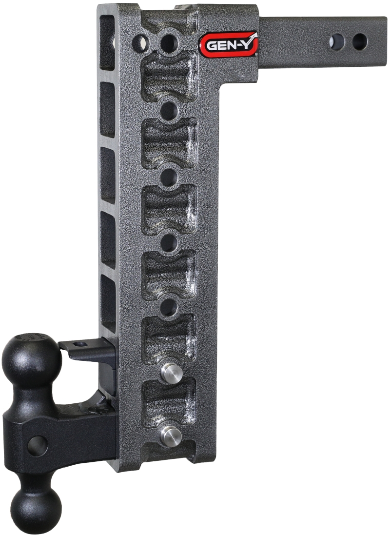 Gen-Y Mega Duty 2in Shank 15in Drop 16K Hitch w/Dual-Ball/Pintle Lock/Stabilizer Kit - GH-527