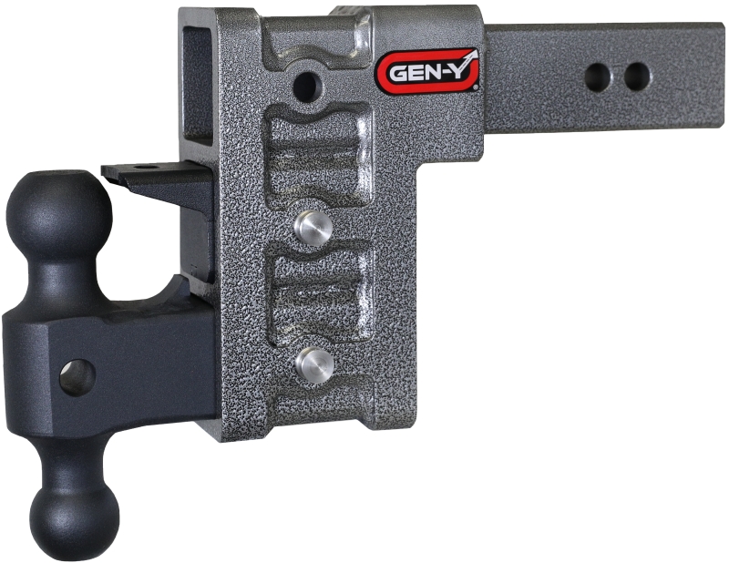 Gen-Y Mega Duty 2.5in Shank 6in Drop 3K TW 21K Hitch w/GH-061 Dual-Ball/GH-062 Pintle Lock - GH-623