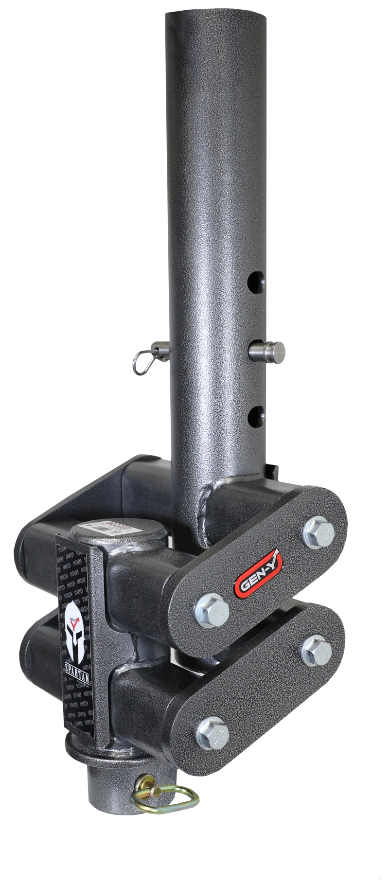 Gen-Y Spartan Torsion-Flex 5in Offset 4in RD Tube Gooseneck 2-5/16in Coupler Standard Height - GH-7062