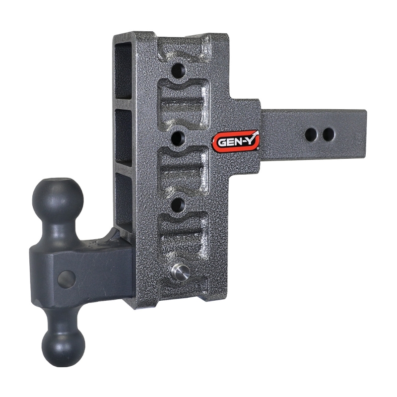 Gen-Y Mega Duty 2.5in Shank 6in Offset Drop 3K TW 21K Hitch w/GH-061 Dual-Ball - GH-914