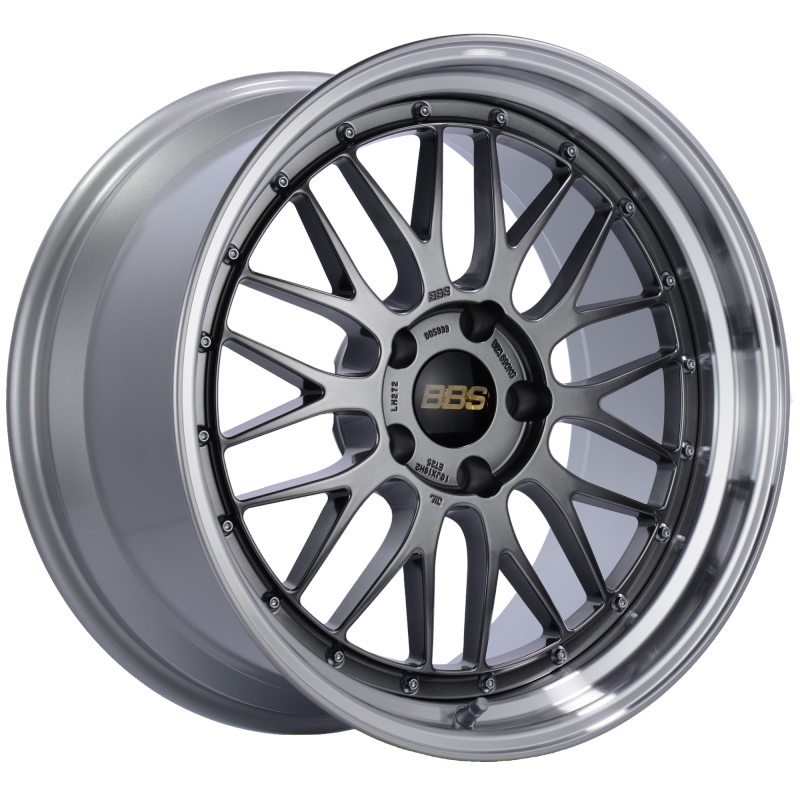 BBS LM 19x9.5 5x120 ET48 Diamond Black Center Diamond Cut Lip Wheel -82mm PFS/Clip Required - LM259DBPK