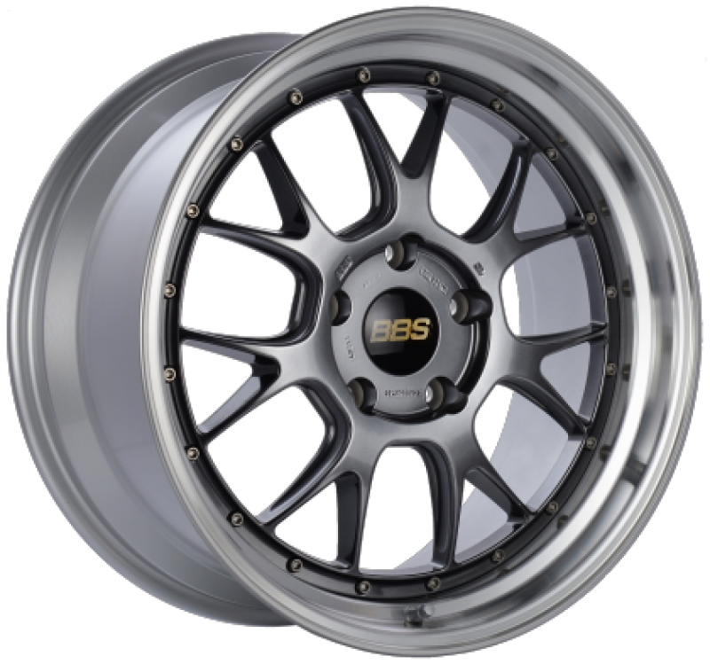 BBS LM-R 20x10 5x120 ET18 Diamond Black Center Diamond Cut Lip Wheel -82mm PFS/Clip Required - LM321DBPK