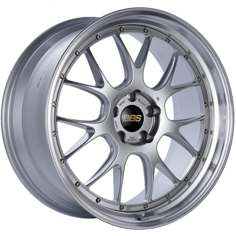 BBS LM-R 21x10 5x120 ET35 Diamond Silver Center Diamond Cut Lip Wheel -82mm PFS/Clip Required - LM326DSPK