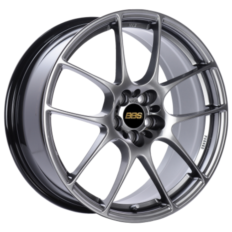 BBS RF 17x7.5 5x112 ET45 Diamond Black Wheel - 82mm PFS/Clip Required - RF505DBK
