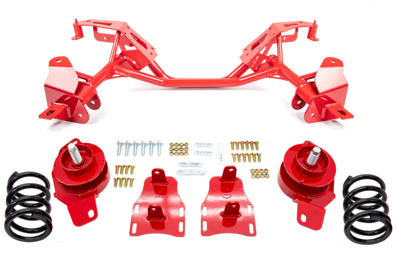 UMI Performance 82-92 GM F-Body LSX Engine Tubular K-Member w/ Weight Jack Kit (850lb.) - Red - 2415-1-R