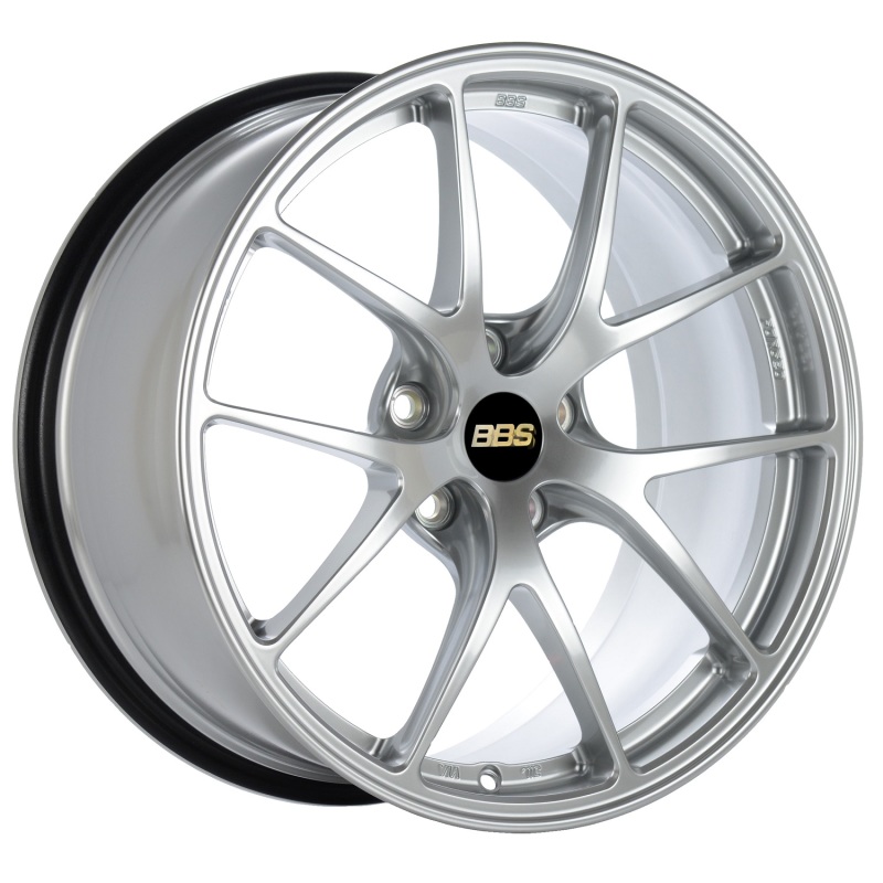 BBS RI-A 18x9.5 5x120 ET40 Diamond Silver Wheel -82mm PFS/Clip Required - RIA009DS