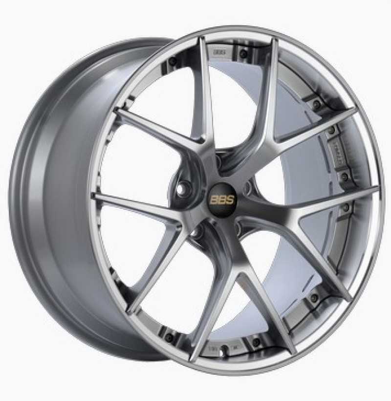 BBS RI-S 20x9 5x120 ET25 Diamond Silver Center / Diamond Cut Lip Wheel -82mm PFS/Clip Required - RIS001DSPK