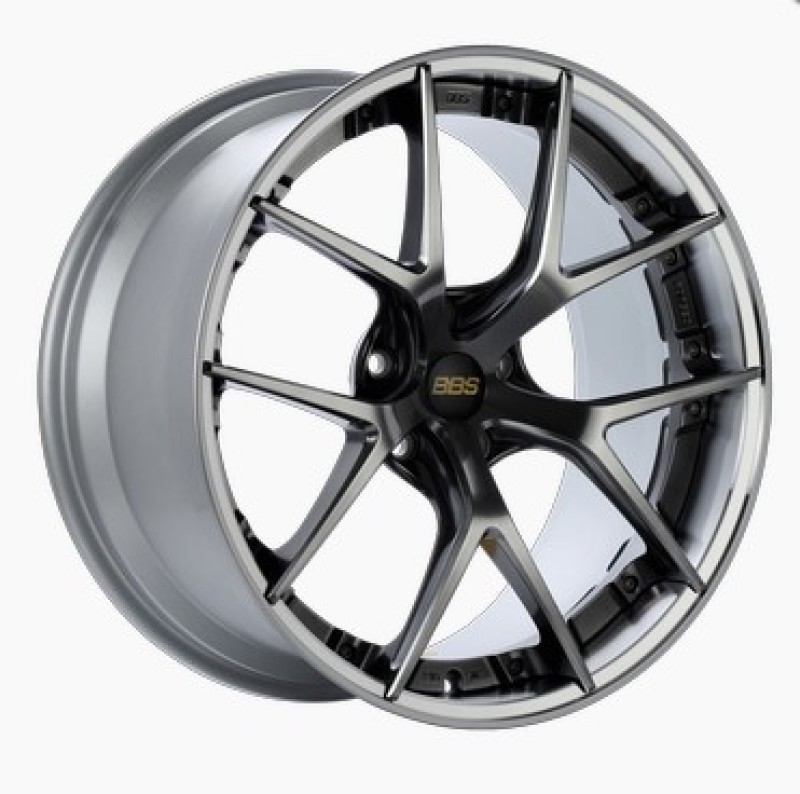 BBS RI-S 20x8.5 5x112 ET22 Diamond Black Center / Diamond Cut Lip Wheel -82mm PFS/Clip Required - RIS005DBPK