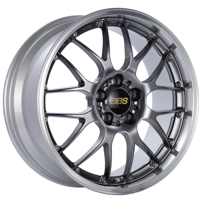 BBS RS-GT 19x9.5 5x112 ET38 Diamond Black Center Diamond Cut Lip Wheel -82mm PFS/Clip Required - RS924HDBPK