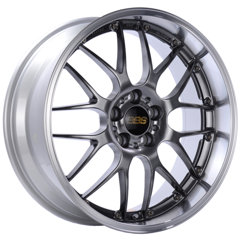 BBS RS-GT 18x9.5 5x112 ET32 Diamond Black Center Diamond Cut Lip Wheel -82mm PFS/Clip Required - RS914EDBPK