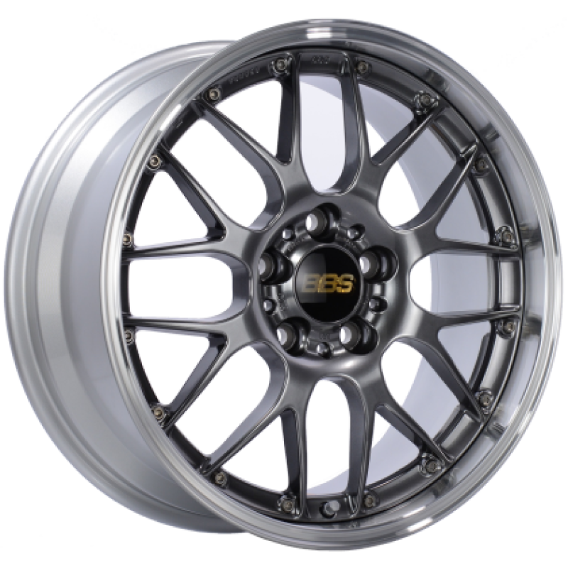 BBS RS-GT 18x9 5x120 ET45 / 72.5 CB Diamond Black Center Diamond Cut Lip Wheel - RS946HDBPK