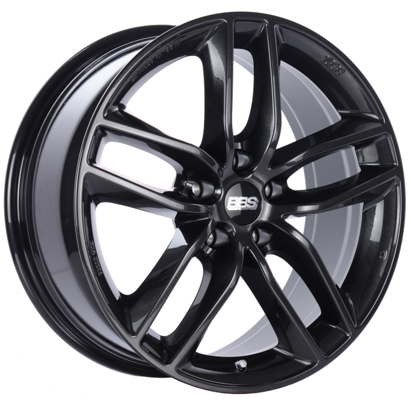 BBS SX 18x8 5x114.3 ET40 Crystal Black Wheel -82mm PFS/Clip Required - SX0104CB