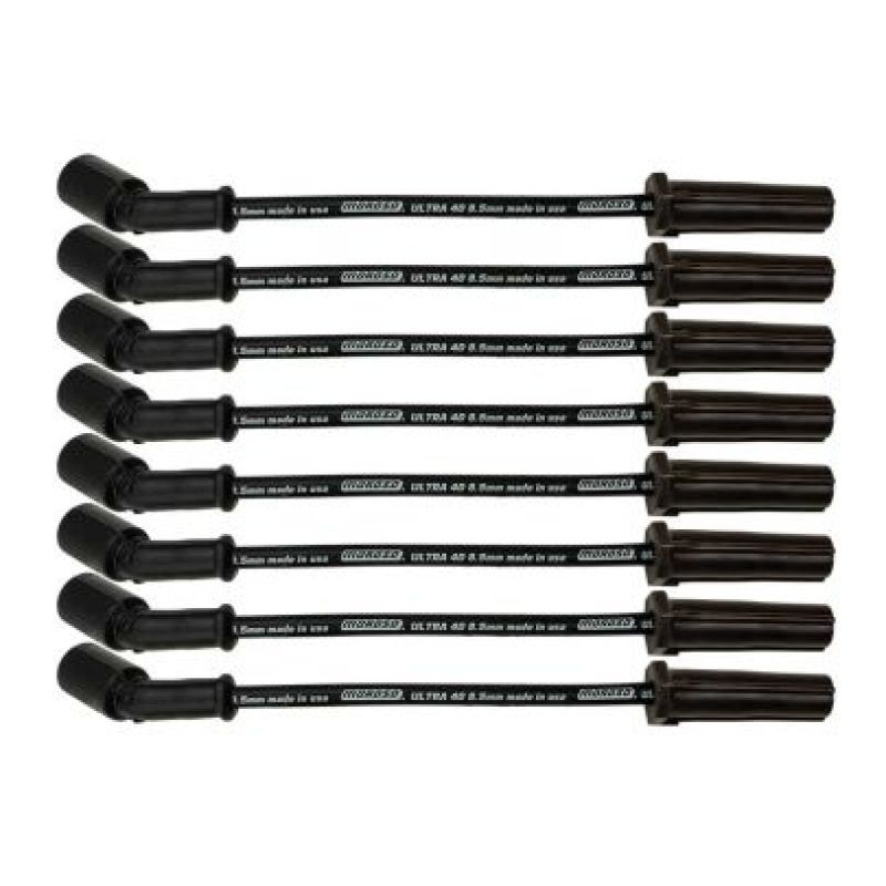 Moroso GM LS/LT 8.5mm Ultra 40 11in Long Wire Set w/o Alum Heatshield - Black - 73747
