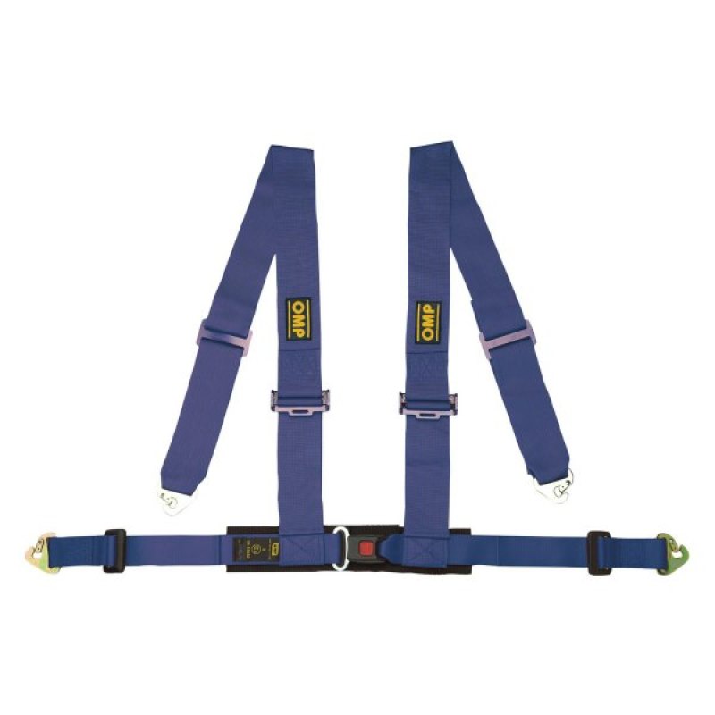 OMP Seat Belts Ece Homologated 4 Point Harness - Blue - DA0-0508-A01-041