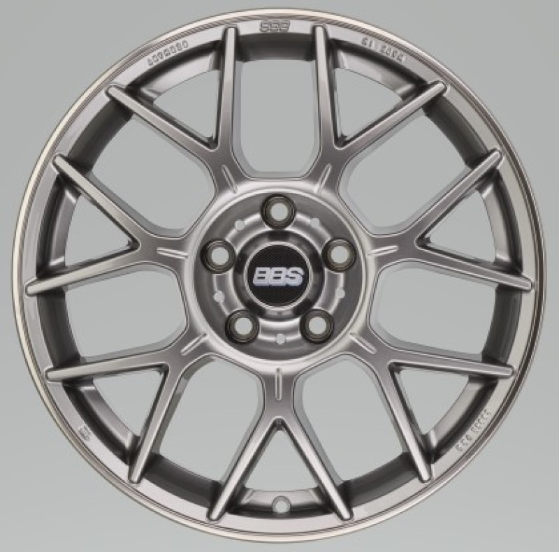 BBS XR 18x8 5x112 28mm Offset 82mm Bore PFS/Clip Req Gloss Platinum Wheel - XR0101PG