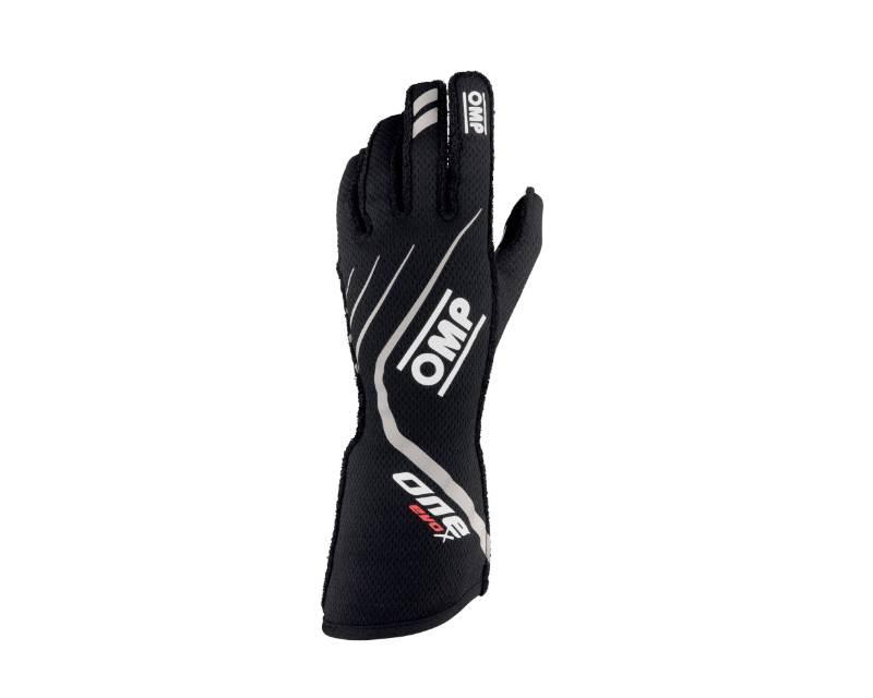 OMP One Evo X Gloves Black - Size L (Fia 8856-2018) - IB0-0771-A01-071-L