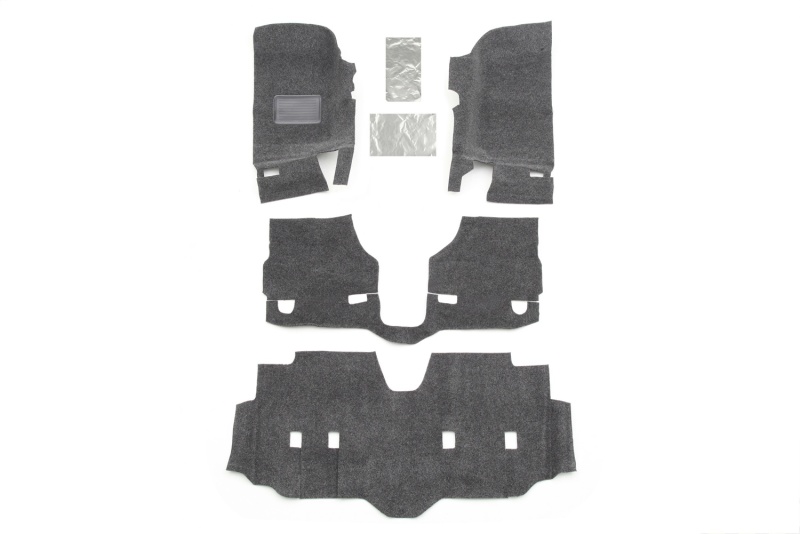 BedRug 07-16 Jeep JK Unlimited 4Dr Front 4pc Floor Kit (Incl Heat Shields) - BRJK07F4