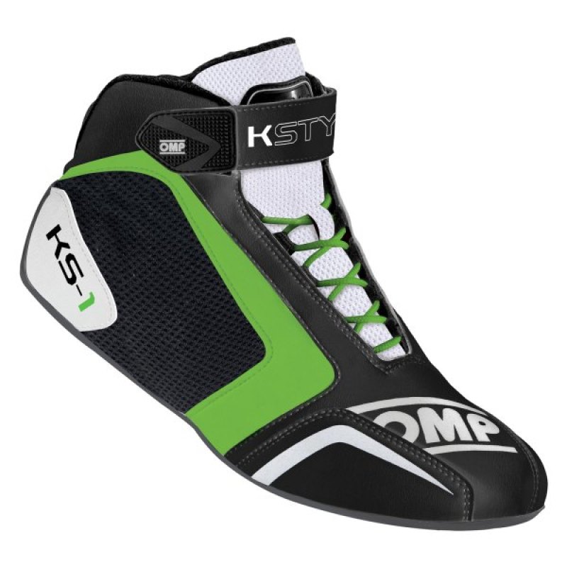 OMP KS-1 Shoes Black/White/Green - Size32 - KC0-0815-A01-270-32