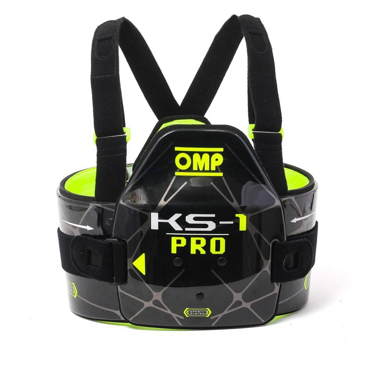 OMP KS-1 Pro Body Protection Black/Y - Size S Fia 8870-2018 - KK0-0049-A01-178-S