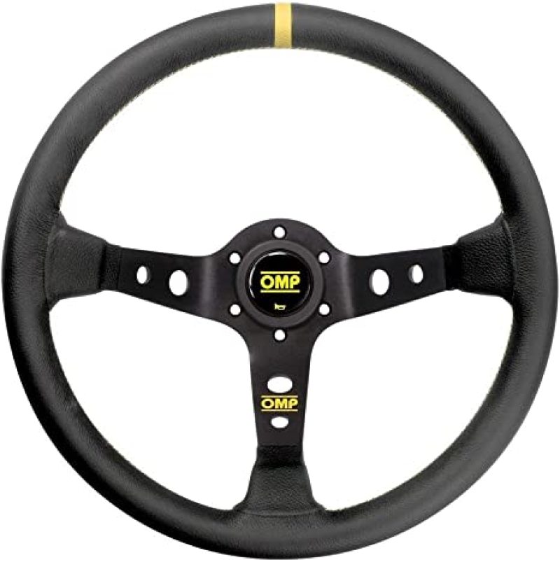 OMP Corsica Steering Wheel In Leather - Black - OD0-1956-071