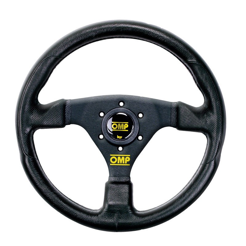 OMP GP Racing Steering Wheel - Black/Black - OD0-1981-071