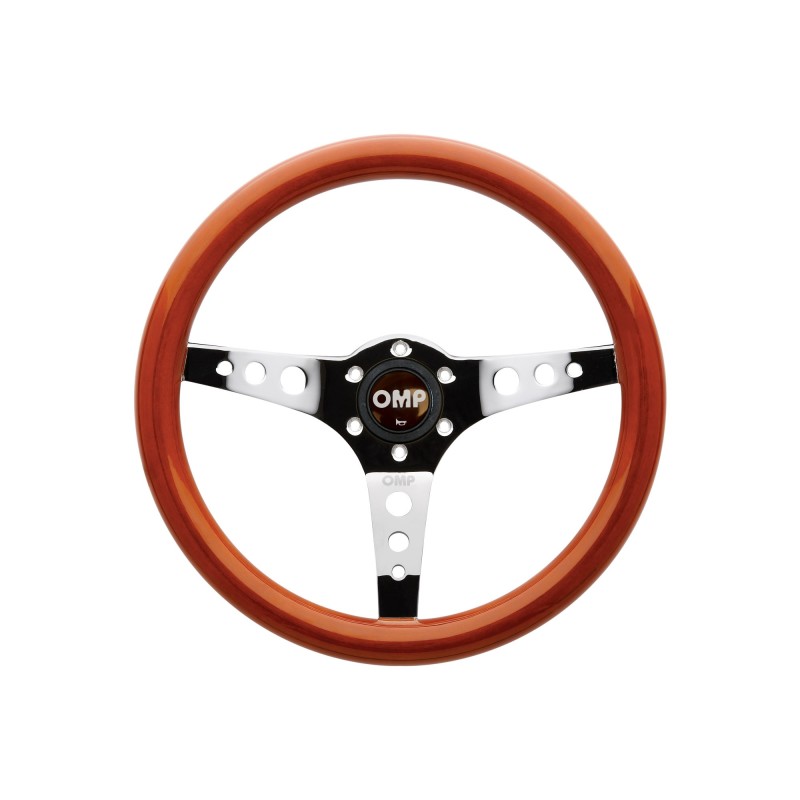 OMP Mugello Wooden Steering Wheel 360mm Handgrip Oval25X23mm - OD0-2023-019
