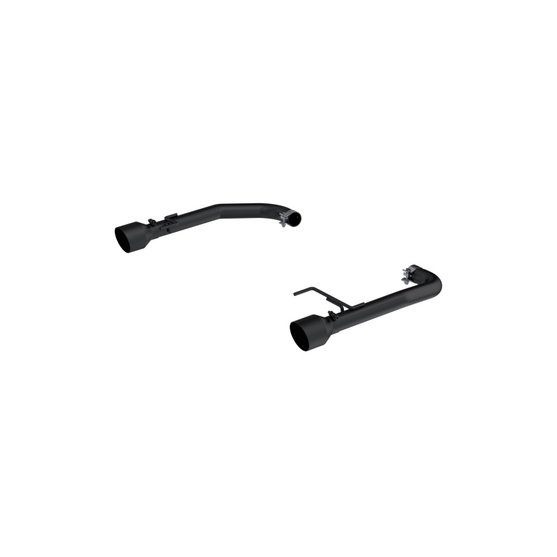 MBRP 15-23 Ford Mustang EcoBoost 2.3L Black 2.5in Axle Back Dual Split Rear Exit (Race Version) - S7247BLK