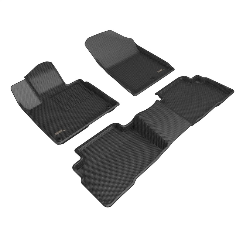 3D MAXpider 2023 Kia Sportage Hybrid Kagu 1st  & 2nd Row Floormat - Black - L1KA07501509