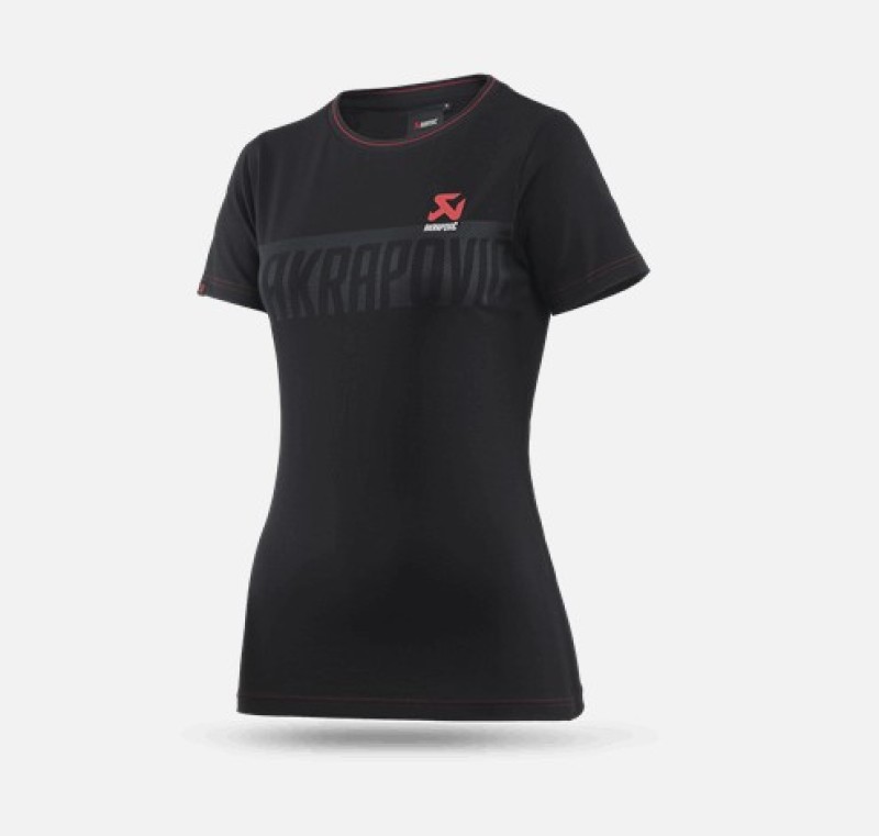 Akrapovic Womens Corpo T-Shirt Black - XS - 802048