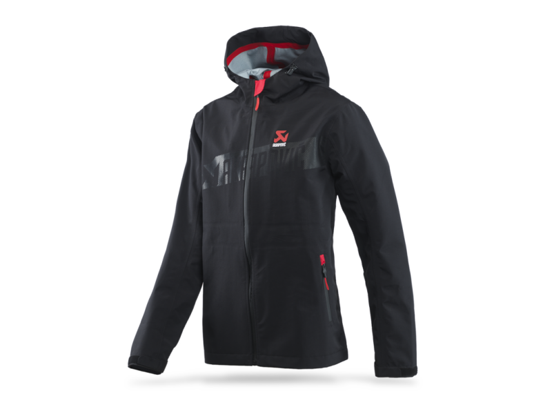 Akrapovic Womens Corpo Rain Jacket Black - 2XL - 802079