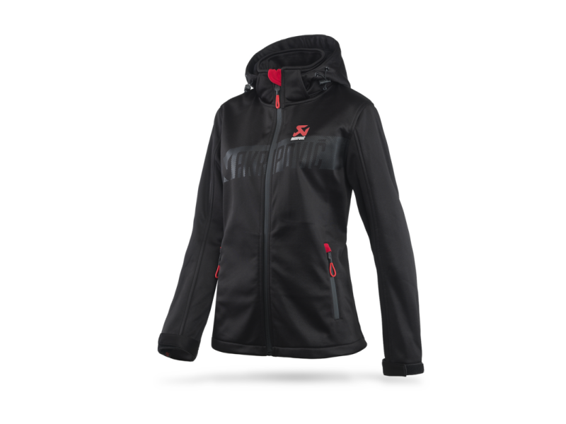 Akrapovic Womens Corpo Softshell Jacket Black - 2XL - 802092