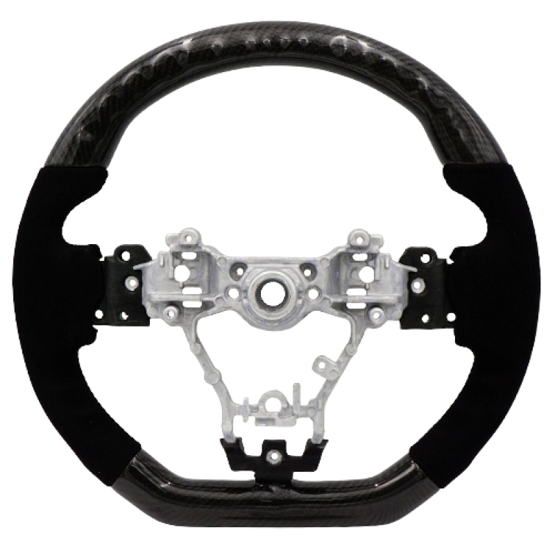 BLOX Racing 15-21 Subaru Carbon/Alcantara Steering Wheel Black Stitching - BXSW-50010-B