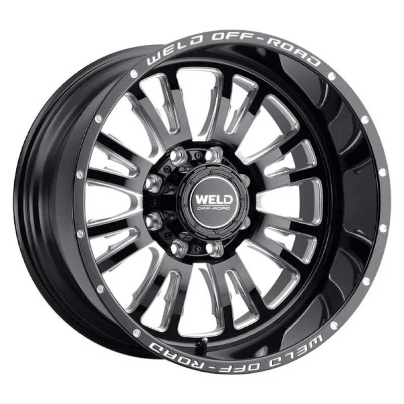 Weld Slingblade 20x9 / 8x170 BP / 0 Offset / 5 BS / 125.1 Bore Gloss Black Milled Wheel - W15809017500