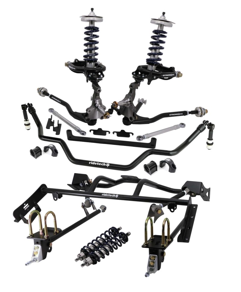 Ridetech 64-66 Ford Mustang Complete Coil-Over Suspension System w/ Pin Spindle - 12090202