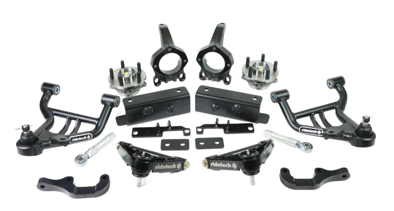 Ridetech 79-93 Ford Mustang w/ Aftermarket K-Member Front SLA Suspension System - 12122650