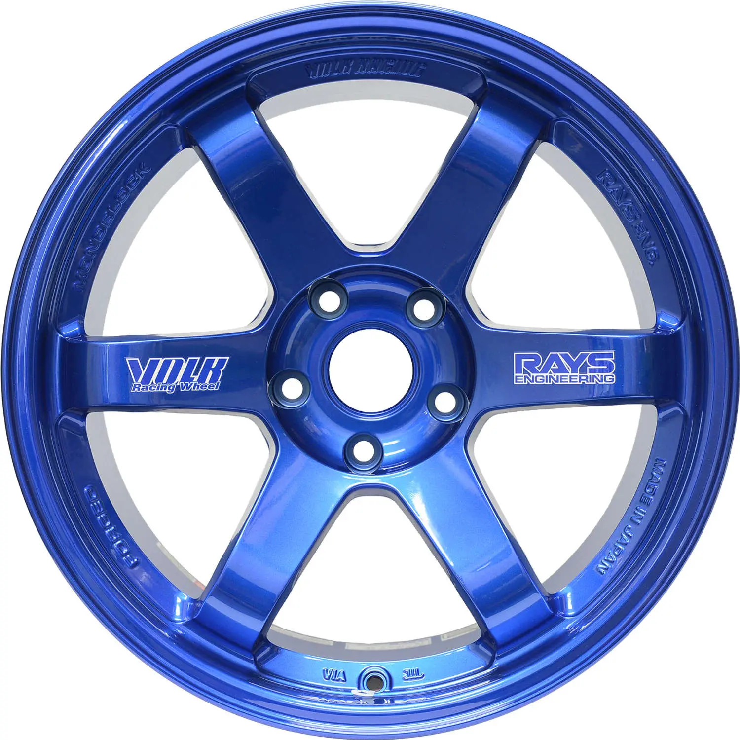 VOLK  TE37SL HYPER BLUE  19X10.5 +22MM / BP 5x120