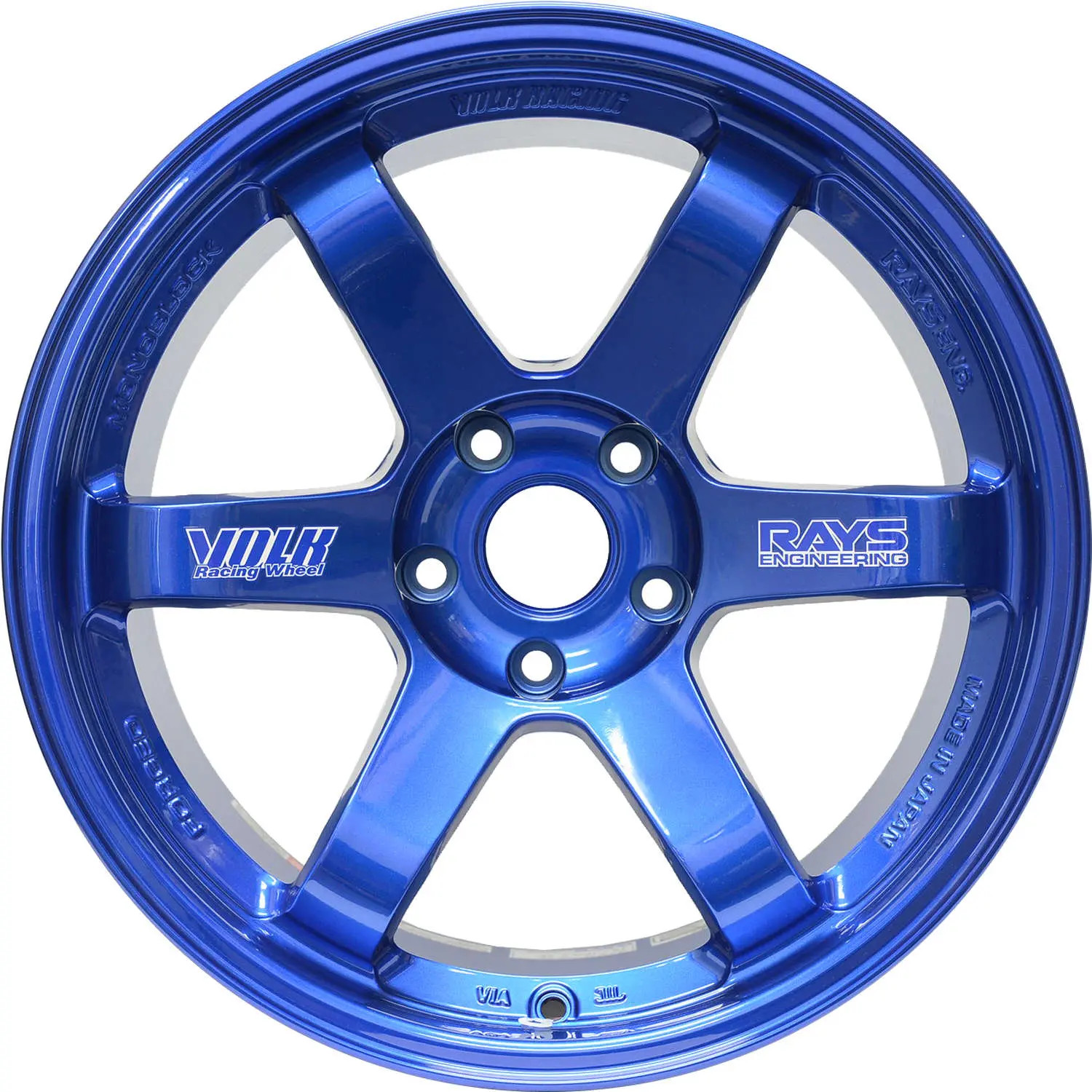 VOLK  TE37SL HYPER BLUE  18X9.5 +40MM / BP 5x100