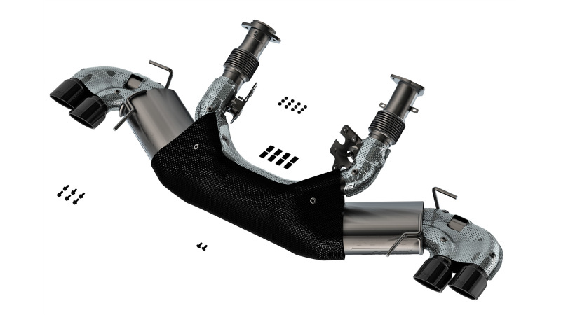 Borla 20-23 Chevy Corvette 6.2L V8 AT w/o NPP 3in ATAK Catback Exhaust - Black Chrome Tips - 140841BC