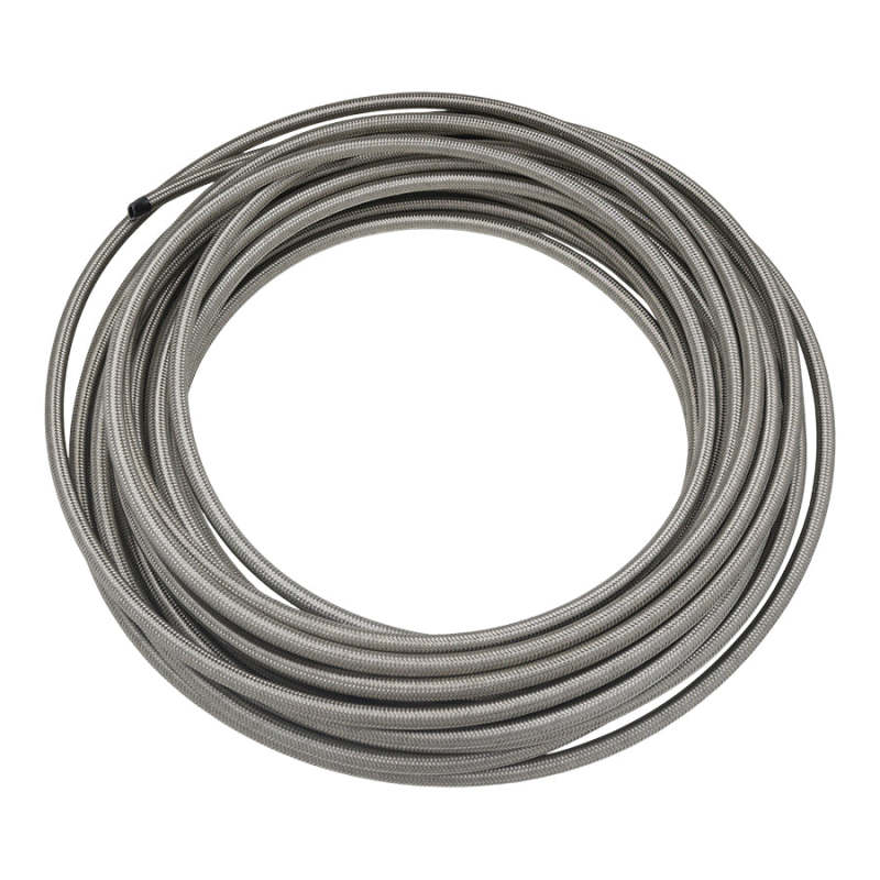 DeatschWerks 6AN Stainless Steel Double Braided CPE Hose - 50ft - 6-02-0812-50