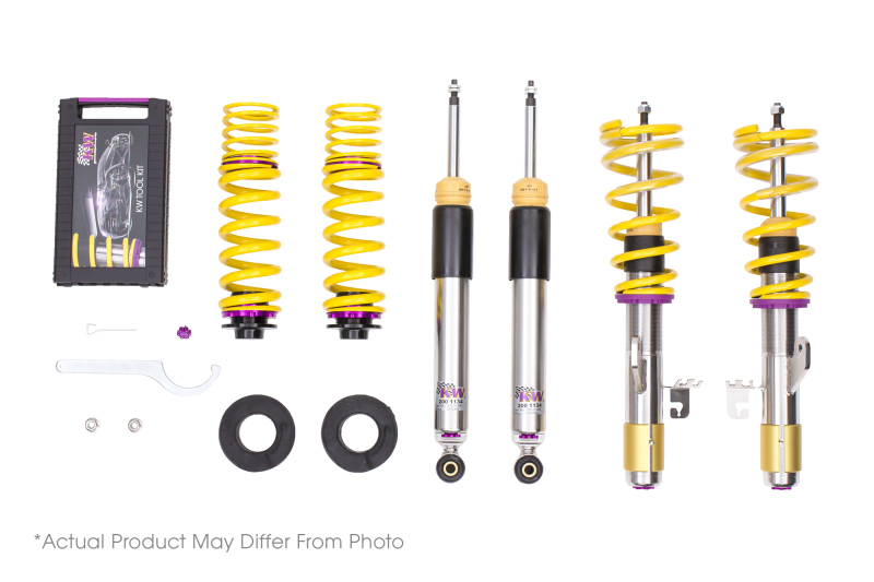KW Coilover Kit V3 Audi Q4(FZ) Sportback E-Tron 2WD w/o Electronic Dampers - 35282032