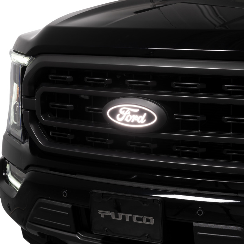Putco 2023 Ford F-150 Front Luminix Ford LED Emblem - w/Camera CutOut w/o Spray Washer - 92606